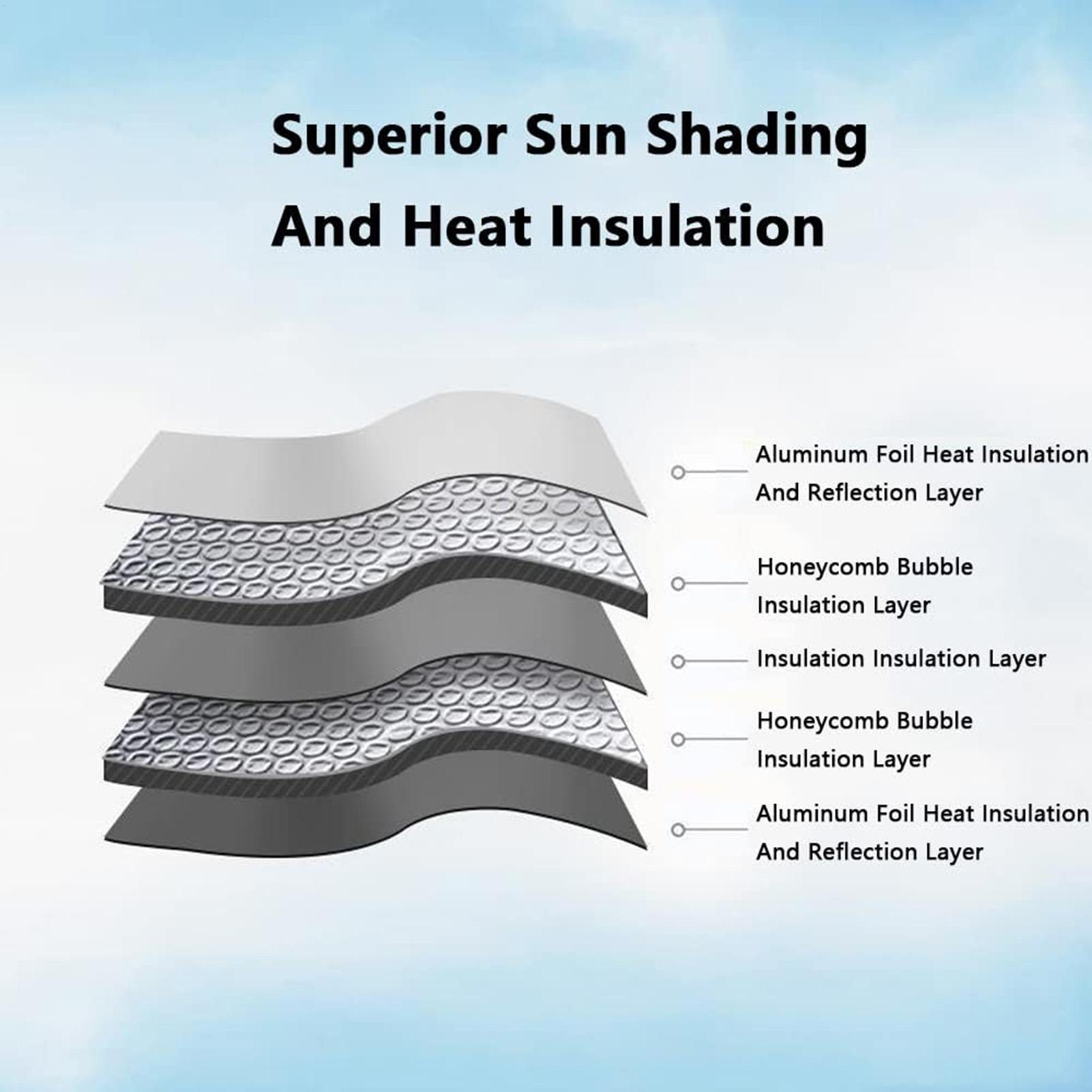 Windshield Sun Shade - 접이식 흡착식 차량 앞유리 차양막, SUV,