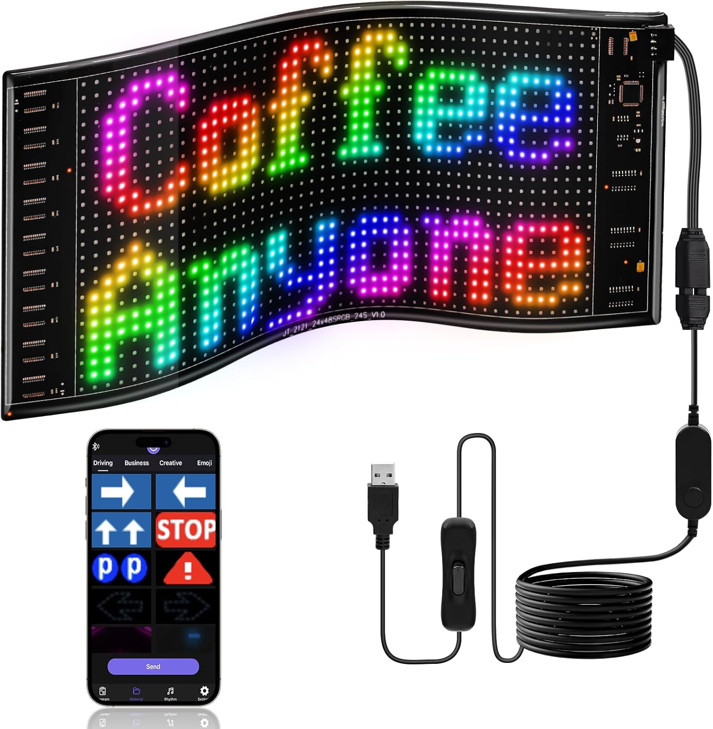 Car Led Light - LED DIY 매트릭스 픽셀 패널 LED