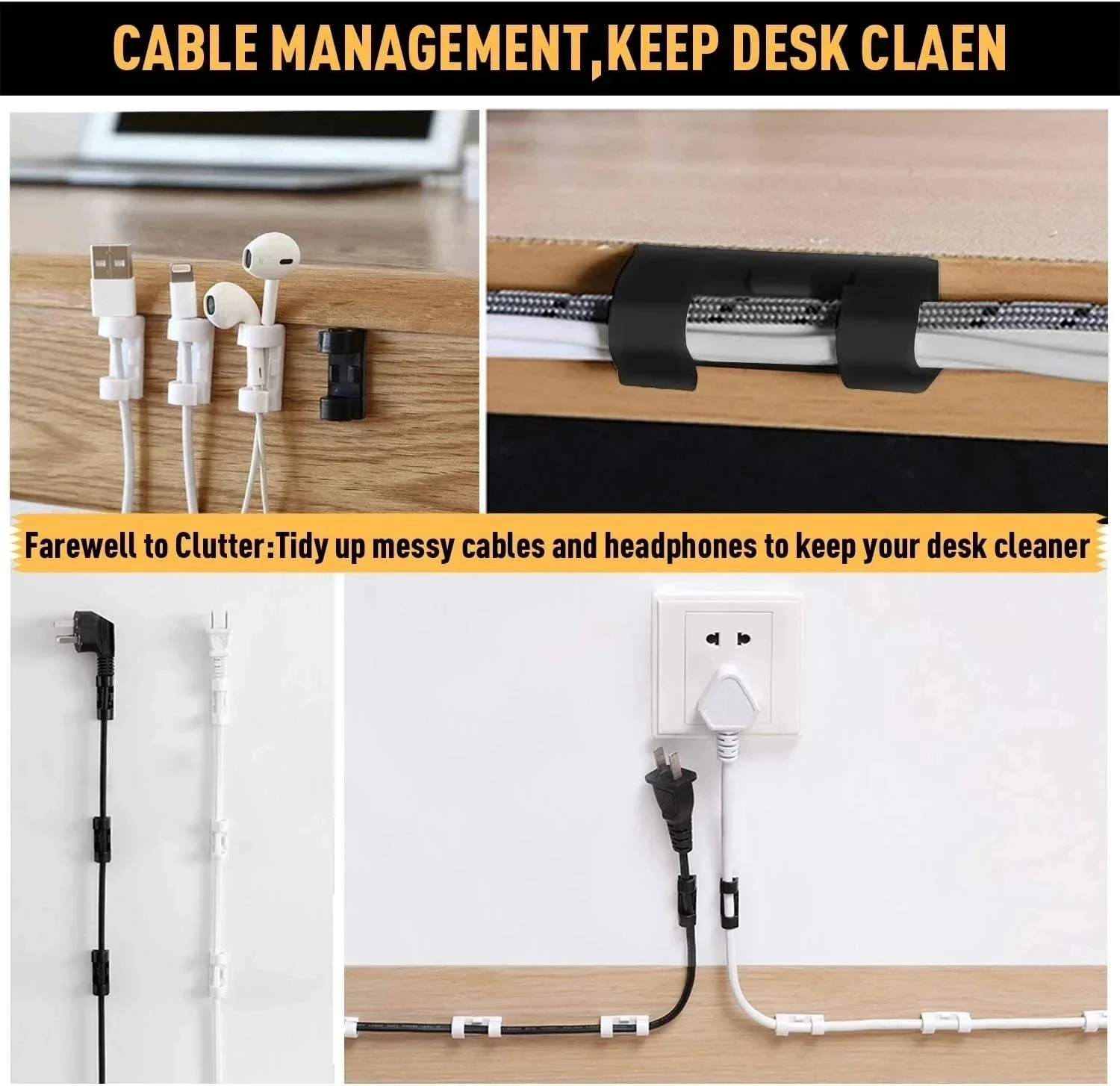케이블 클립 정리대, 전선 고정대, 케이블 관리용, 자 - Car Organizer 리뷰 및 가격