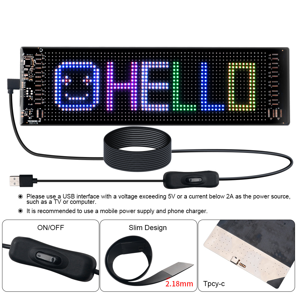 LED 매트릭스 픽셀 패널 스크롤링 밝은 광고 LED  - Car Led Light 리뷰 및 가격